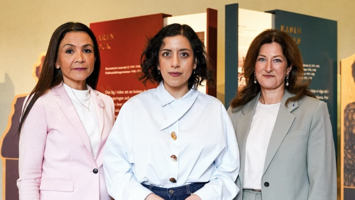 Simona Mohamsson, Amelie Tarschys Ingre och Gulan Avci. Stockholm.