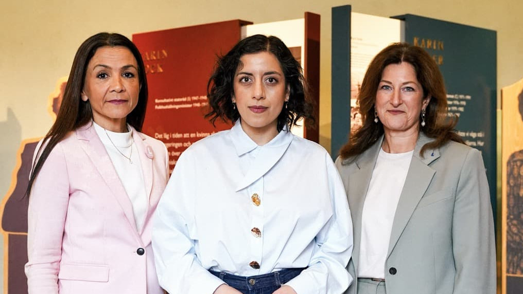 Simona Mohamsson, Amelie Tarschys Ingre och Gulan Avci. Stockholm.